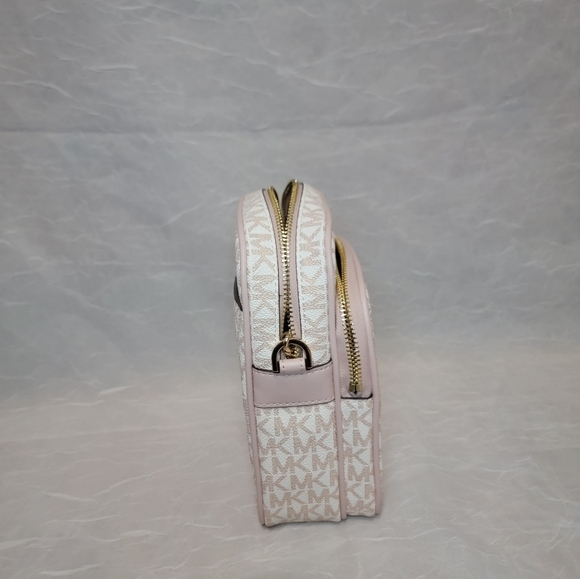 Michael Kors White Rose Gold Chain Crossbody Bag - Picture 9 of 11